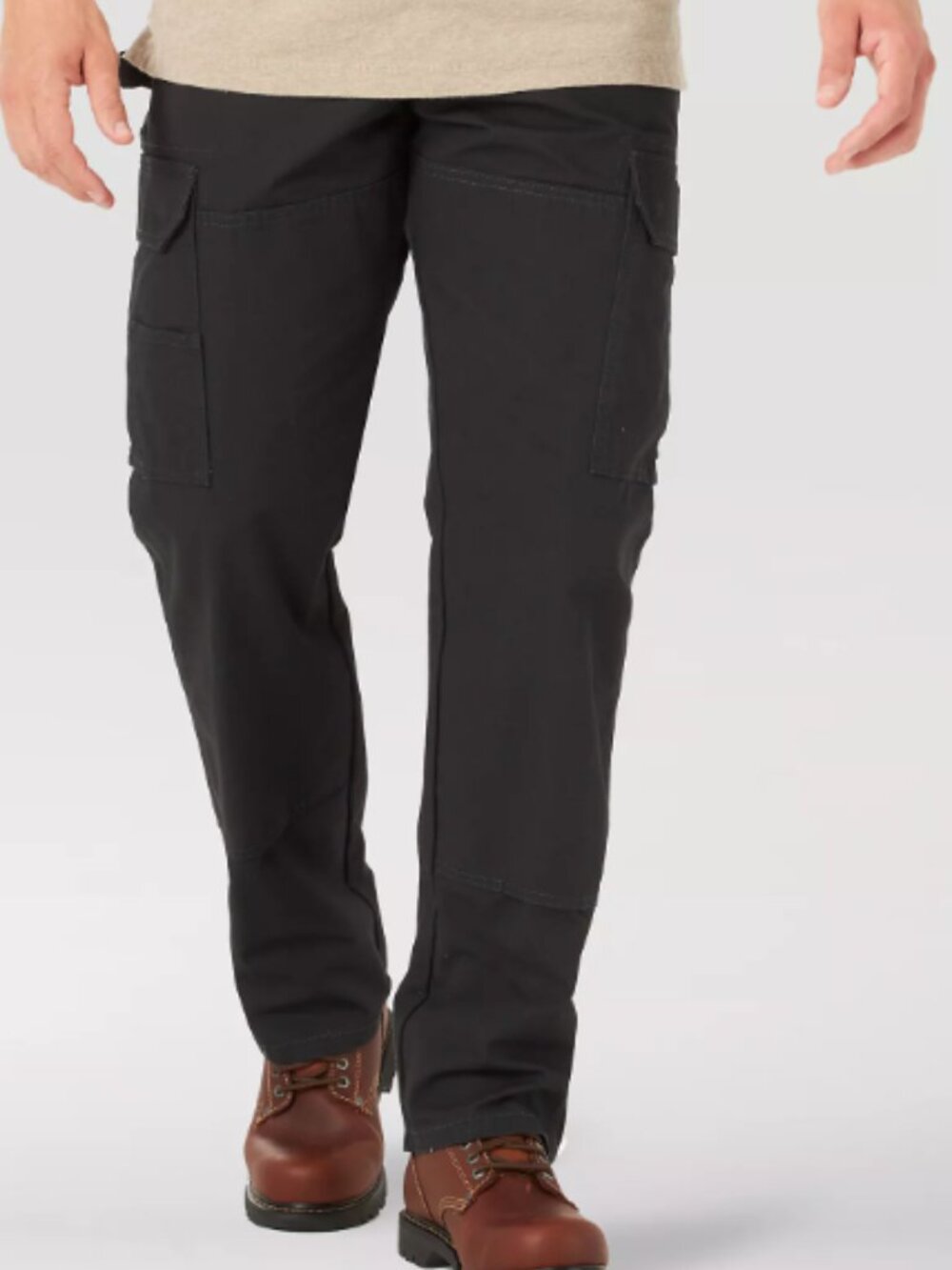Wrangler Workwear Cargo Utility Pants Black Ripstop 40x32